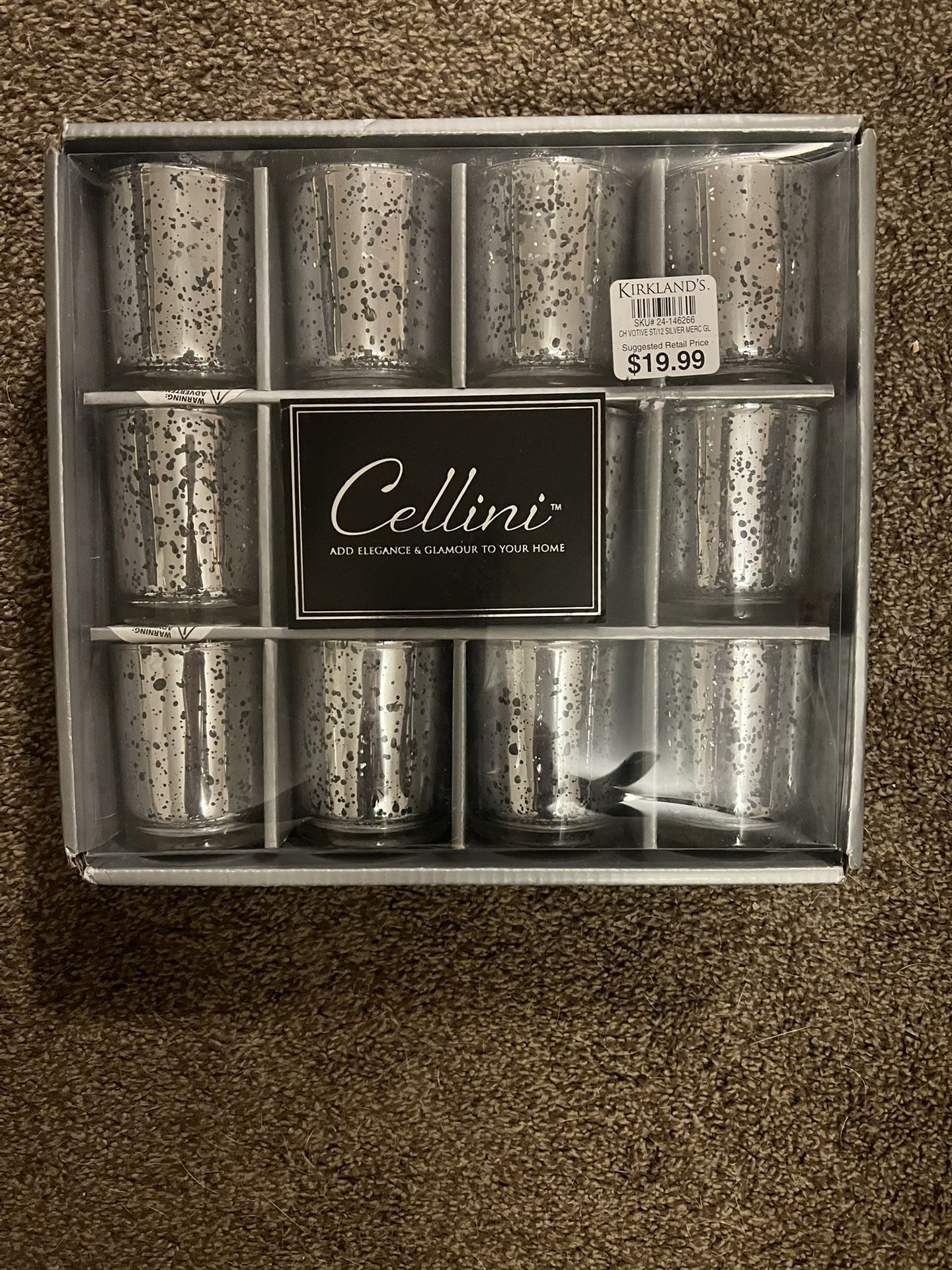 Set Of 12 Candle Holders - Brand New