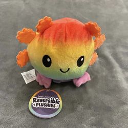 TeeTurtle Reversible Axolotl Plushie NWT