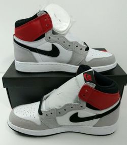 Jordan 1 Retro High OG GS Light Smoke Grey Size 6Y 4Y