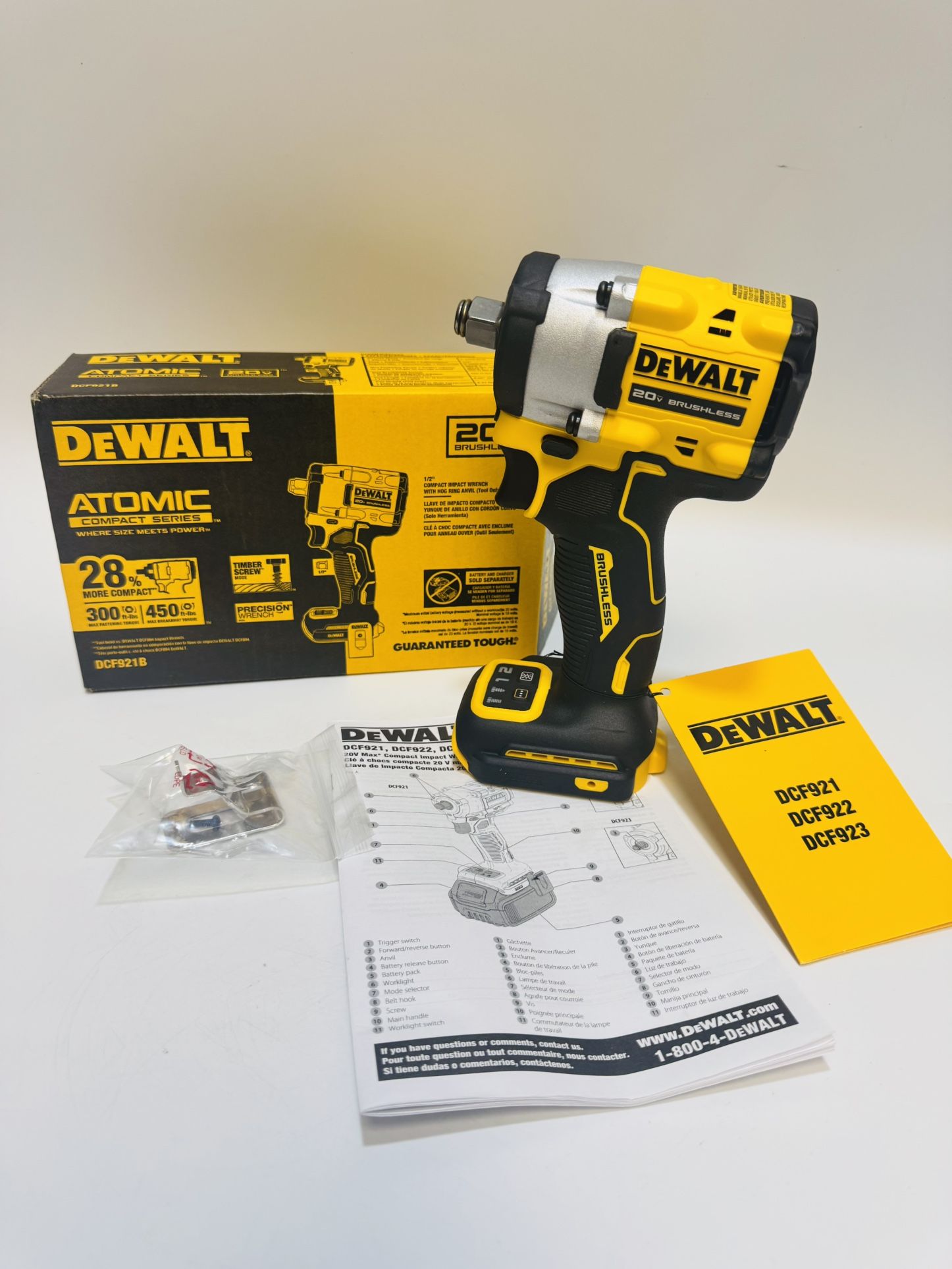 β‘ DEWALT ATOMIC 20V MAX Brushless 1/2 in. Variable Speed Impact Wrench (Tool Only)