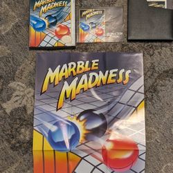 Marble Madness CIB Nes With Rare Original Poster!