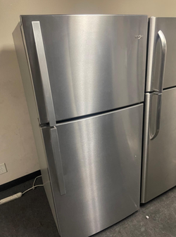 Whirlpool Stainless Top Mount Refrigerator w/ Glass Shelves