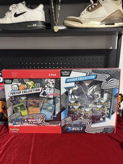 Pokemon Sam’s Club Black Bolt and White Flare Pister + Binder Collection