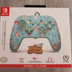 NEW Wired Controller for Nintendo Switch Animal Crossing New Horizons By PowerA