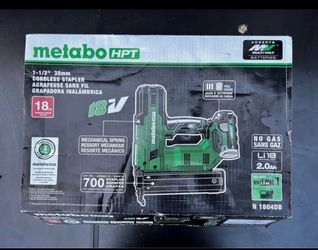 Metabo HPT 18 Volt 1-1/2” Cordless Stapler(18GA) With Battery And Battery Charger! Open/Like New!