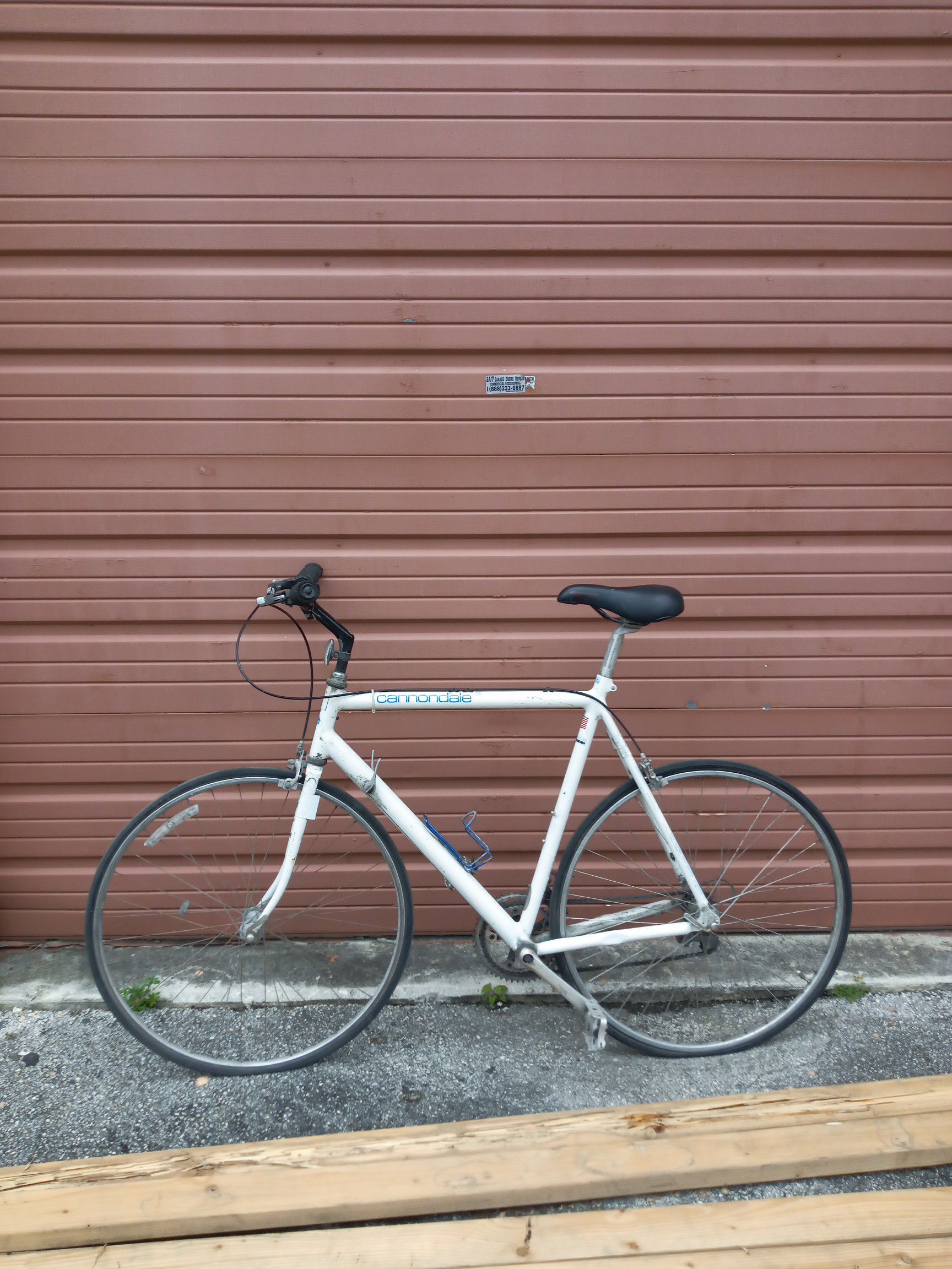 Canondale classic bike needs tlc. It is a great road bike. Large frame, I am 6'2"