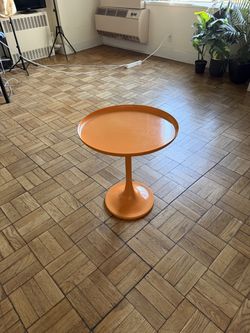 Orange side table