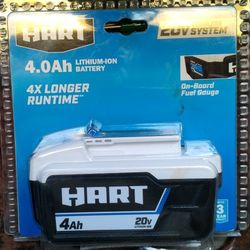 Brand New Hart 4.0Ah Lithium-Ion Battery 