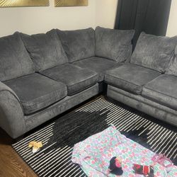 Grey 3 Piece Sectional For Sale Great Condition 
