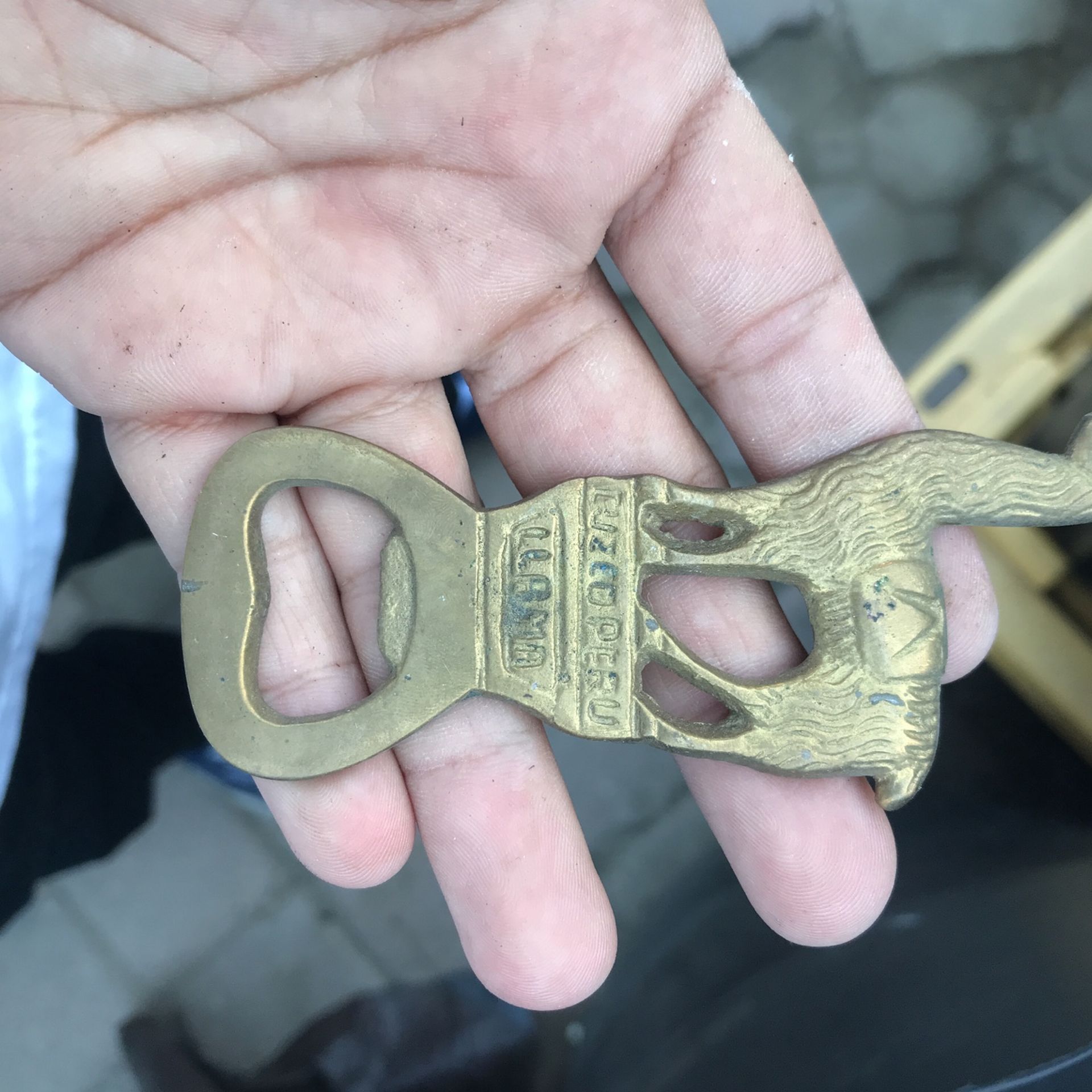 Vintage/Antique Peru Brass Llama Bottle Opener