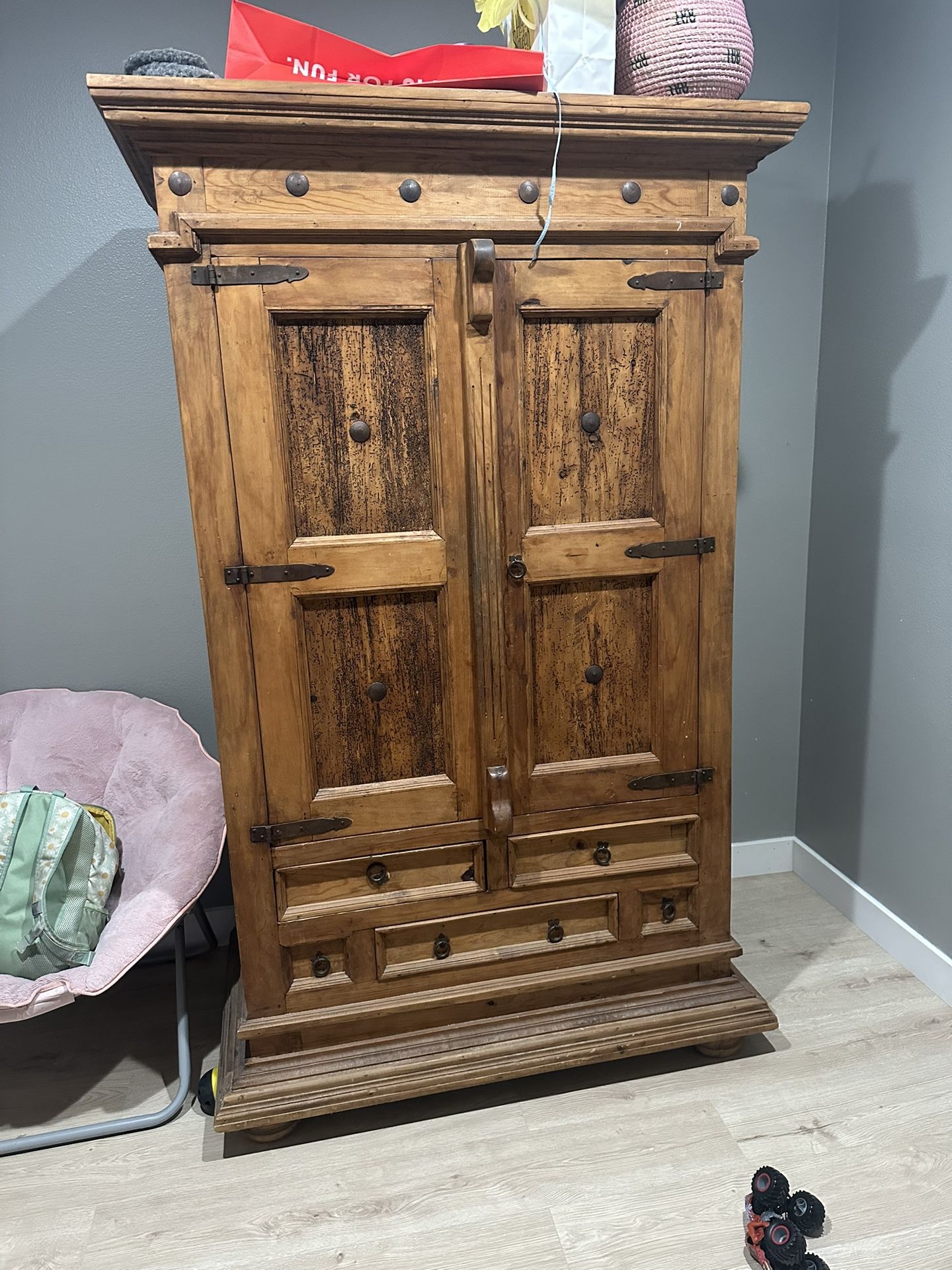 Solid wood storage Shelf