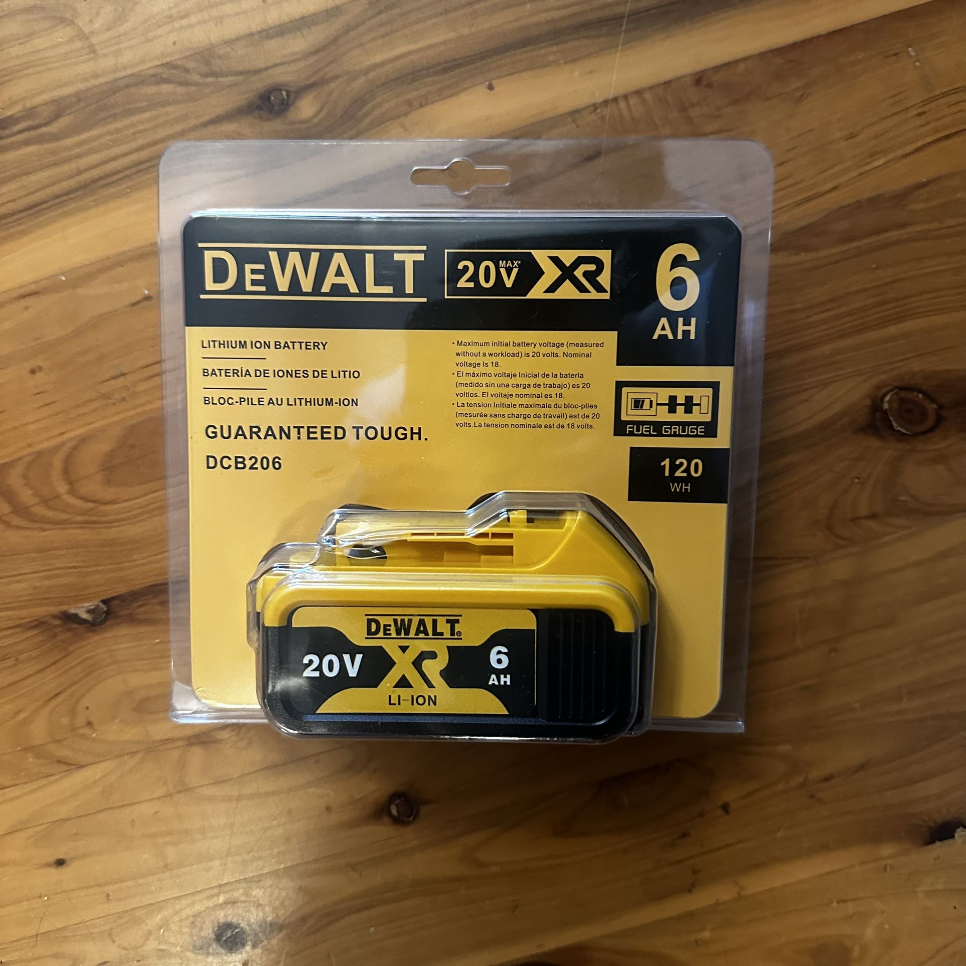 Dewalt 6ah 20V XR Battery Pack 