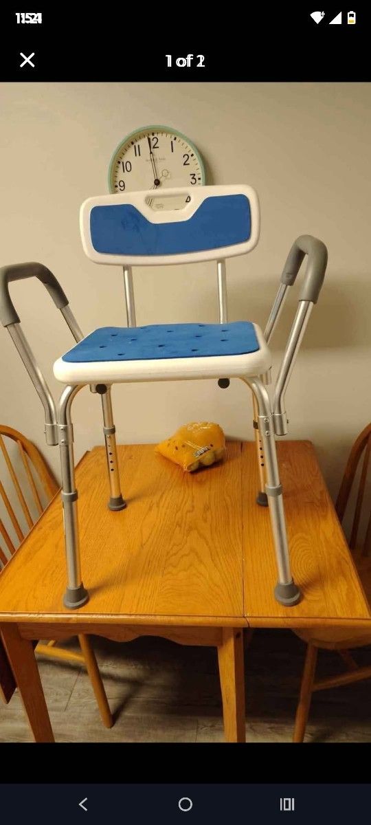 Adjustable Padded Shower Chair