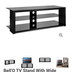 Bell'O TV Stand With Wide Shelves 

