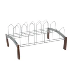 Shoe Racks Set Of 2 Chrome Metal