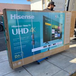 75” HISENSE ROKU 4K HDR SMART TV