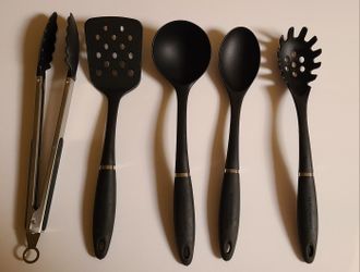 NEW Lorena Garcia 5 Piece Nylon Kitchen Tool/Utensil Set