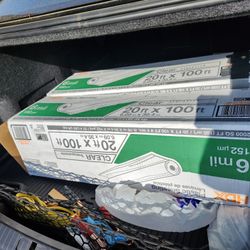 Plastic Sheeting 100'x 20' 6 MiL