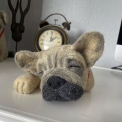 Large Needle Felting Sleeping French Bulldog 