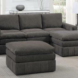 Sectional Sofa + Ottoman
