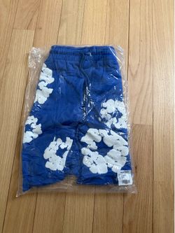 Blue Denim Tear Shorts