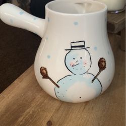 Rae Dunn Snowman Teapot