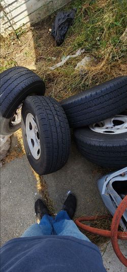 Set of 4 wheels size 245/70R16 the rim is 6 bolt pattern