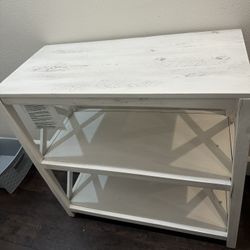 Solid White Wood Shelf 