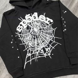 Spider hoodie black and white