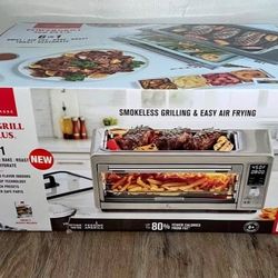 Emeril Power Grill 360 Plus, 6 n 1 Smokeless Grill and Air Fry Toaster Oven XL
