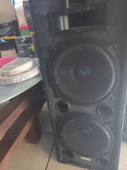 VM Audio VAS4210P 2200 Watt 4-Way Dual 10" DJ Loud Speakers System