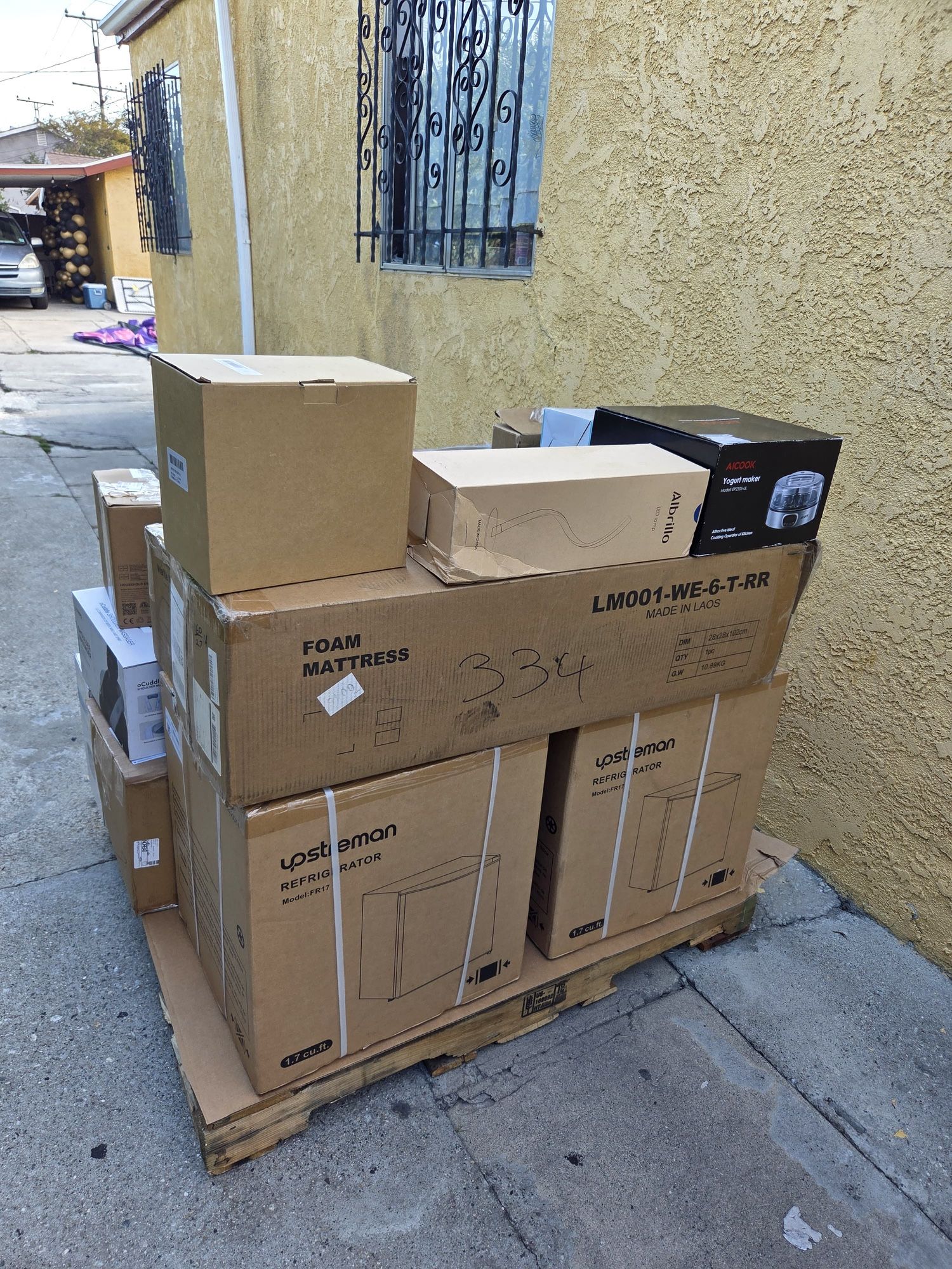 Pallet/ Pallet de variedad de mercadería  