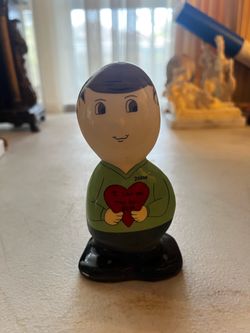 Personalized "Jorge" Ceramic Figurine with Heart