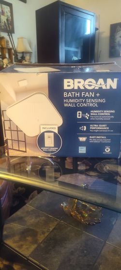 Broan Bath Fan with Humidity Sensing Wall Control