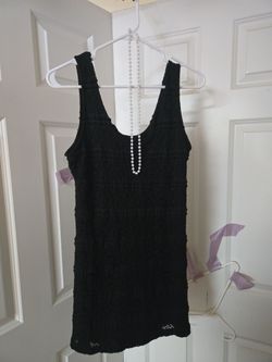 Black Lace Mini Dress