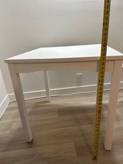 White Wood Table