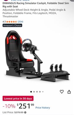 Game chair with steering wheel