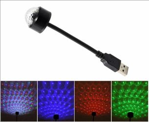 New LED Multicolor 360 Mini Projector Disco Lights For Parties And Events
