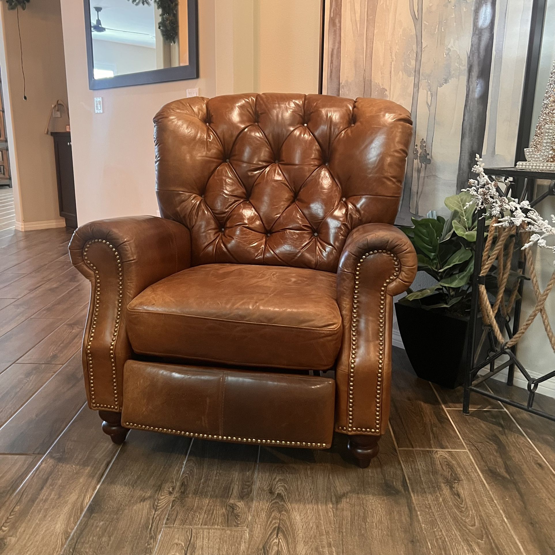 Bassett Full Leather Recliner 