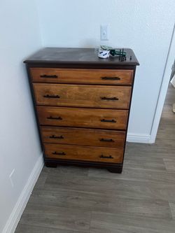 Wood dresser used