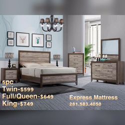 5PC Bedroom Set (FREE delivery drop off)