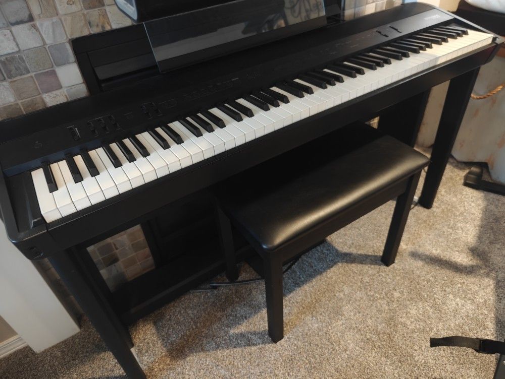 Roland FP90x + Stand, Pedal Bar & Bench - Perfect Condition