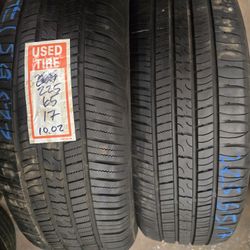 2 Tires 225.65.17 Atlas Force 99 % Tread Dot 4123