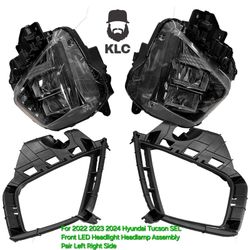 2022 2023 Hyundai Tucson SEL Front LED Headlight Headlamp Assembly Pair Left Right Side