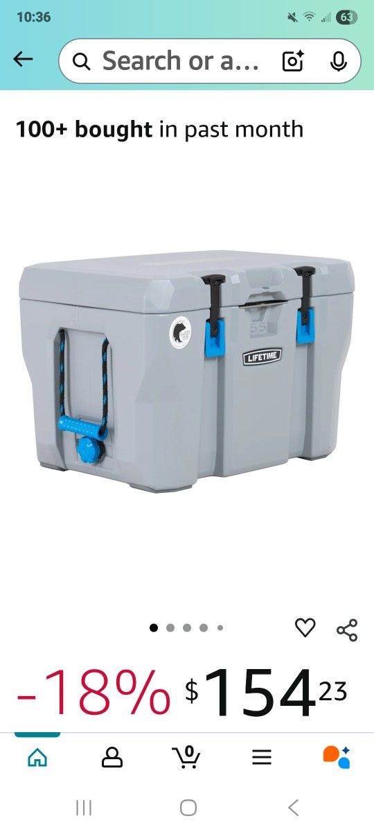 Heavy Duty 55 QT Lifetime Cooler