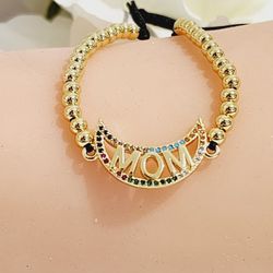 Mom Bracelet 18k Gold Plated 
