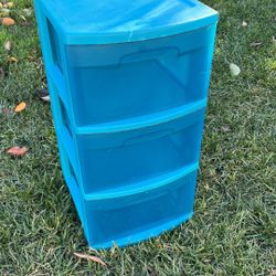 Plastic Storage Organizer With Drawers 