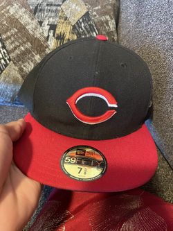 Cincinnati Reds 59Fifty Fitted Hat Red Black MLB Cap 