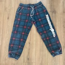 The Hundreds Plaid Jogger Sweatpants Size M