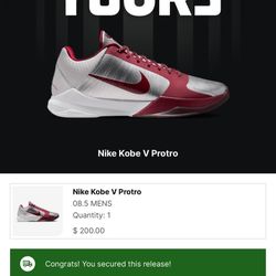 Nike Kobe 5 Lower Merion Size 8.5